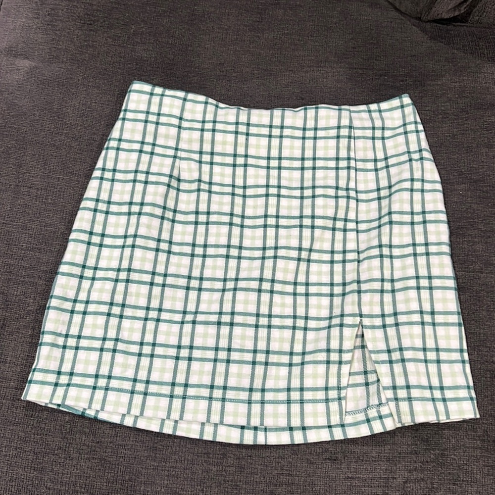 Target plaid green Mini Skirt size 12